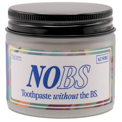 Picture of NOBS (No Bad Stuff) Toothpaste Tablets - Nano Hydroxyapatite, Fluoride & Plastic Free, Eco & Travel Friendly - Remineralize with NHA (1 Month)