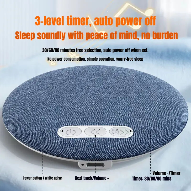 SleepWave™ Ultra-Thin Pillow Speaker with White Noise