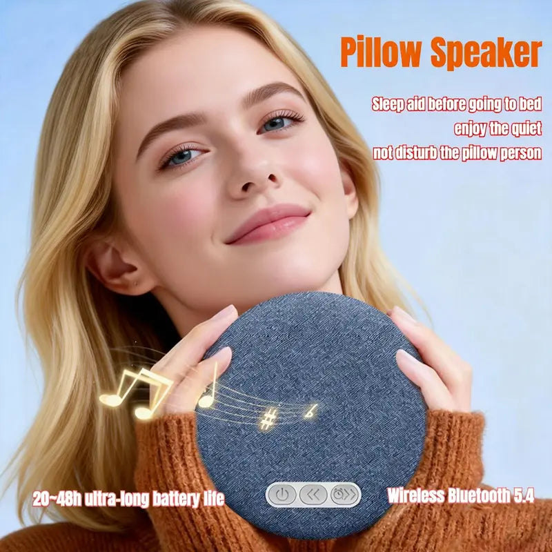 SleepWave™ Ultra-Thin Pillow Speaker with White Noise